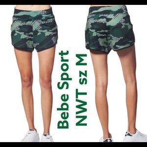 Bebe Sport NWT Camo Shorts Y2K Sz M Bebe Sport